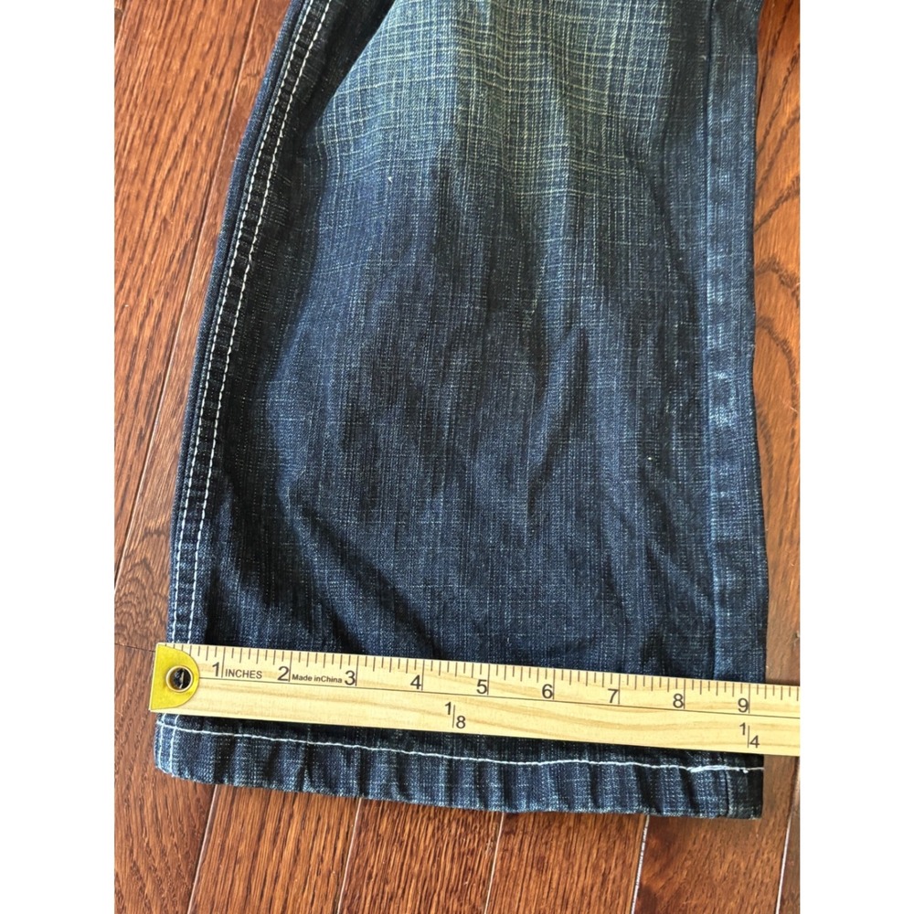 Vintage Southpole 4130 Baggy Wide Leg Jeans Mens 32x31 Dark Wash Y2K Skater - Picture 6 of 8